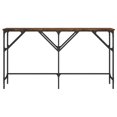 thumbnail image 2 of vidaXL Console Table Smoked Oak 140x29x75 cm Engineered Wood, 2 of 5