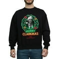 thumbnail image 2 of National Lampoon's Christmas Vacation Mens Greyscale Clarkmas Christmas Sweatshirt, 2 of 8