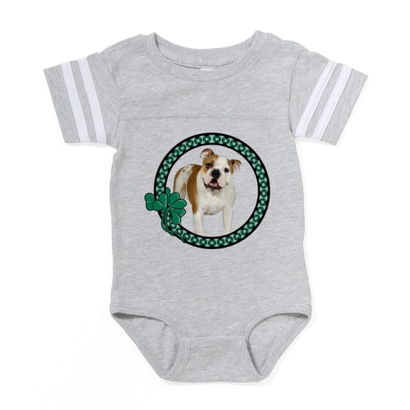 CafePress - Irish Bulldog - Cute Infant Baby Football Bodysuit