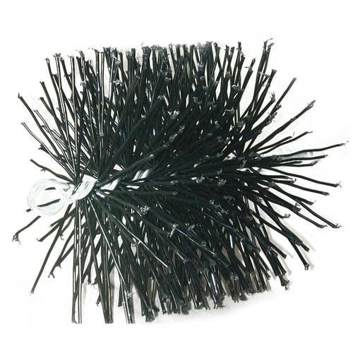 8" Round Poly Chimney Brush, 1/4" NPT