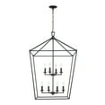 thumbnail image 2 of Trans Globe Lighting 10265 PC/BK Lacey 8 Light 26" Wide Taper Candle Lantern Chandelier -, 2 of 5