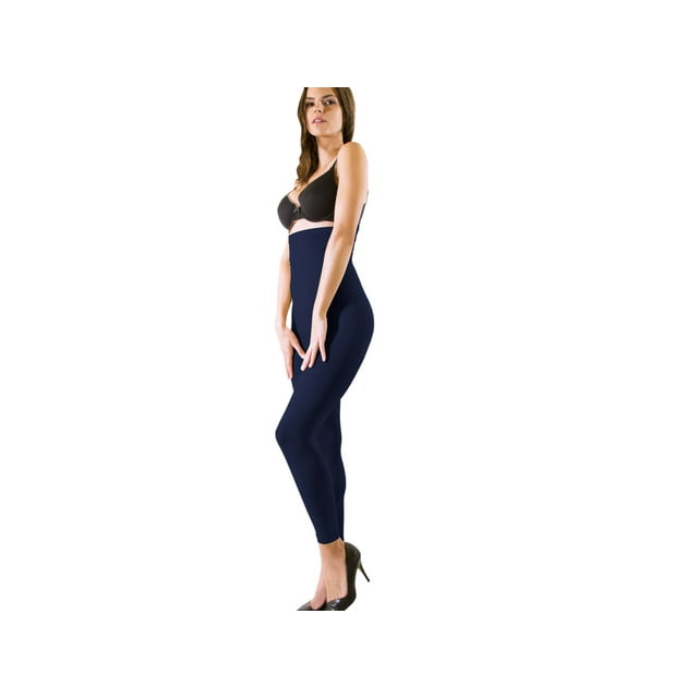 Legging Faja Alta I Love Shape Control Abdomen y Cintura Azul 6006