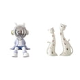 thumbnail image 1 of Estatua de pareja de gatos nórdicos, figura decorativa para estantería, entrada, sala de estar, comedor, repisa de chimenea, mesa, decorac, 1 of 8