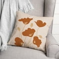 thumbnail image 3 of Creative Products Orange Poppies 18 x 18 Spun Poly Pillow, 3 of 3