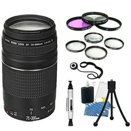 Canon EF 75-300mm f/4-5.6 III Lens with UV Filter for EOS 7D