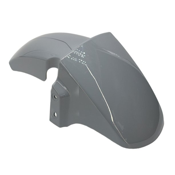 Guardabarros delantero de motocicleta, Protector contra salpicaduras, accesorio de decoración para motocicleta, Protector de guardabarros de fácil gris