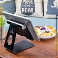 thumbnail image 6 of Lamicall Phone Stand : Desktop Stand Holder Dock, Tablet Stand Adjustable - Black, 6 of 7