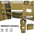 thumbnail image 6 of Travel Hanging Toiletry Bags,Tactical Toiletry Bag for Men,Bathroom Essentials Men's Toiletry Bag for Camping,Toiletries Organizer Dopp Kit, Travel Cosmetic Bag,Shaving Hygiene Bag-Khaki, 6 of 7