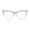 thumbnail image 5 of SA106 Women's Cat Eye Plastic Eyeglass Frames, White, 5 of 9