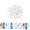 thumbnail image 4 of ETHZZLE 400Pcs White Wall Wire Cable Clips Steel Nail for Telephone and Phone Line Fixing, 4 of 8