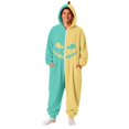 thumbnail image 3 of Basysin Halloween Pajamas Split Color Hooded Onesie Pajamas Soft Unisex Long Sleeve Jumpsuit Comfortable Cosplay Costume For Men And Women Halloween Costume Sleepwear, 3 of 8