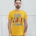 thumbnail image 3 of Tee Hunt Do not Touch My Tools or My Daughter T-Shirt Funny Father's Day Men's Tee, Yellow, 3X-Large, 3 of 5