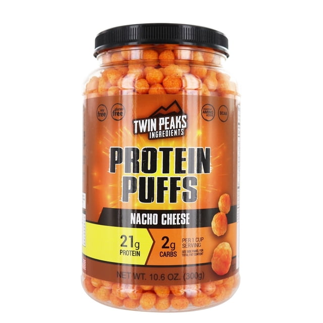 Twin Peaks Ingredients - Bouffées de Protéines au Fromage Nacho - 10,6 oz