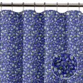 thumbnail image 2 of S4Sassy Blue Cabbage Leaves Printed Bathroom Curtain Waterproof Shower Drapes-60 x 84 Inch, 2 of 6