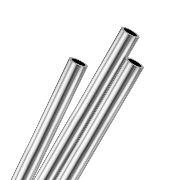 Uxcell 3Pack 316 Stainless Steel Tube, 3mm OD 0.5mm Wall Thick 300mm L Straight Tubing