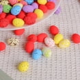 thumbnail image 4 of Mdesiwst 50Pcs Colorful Foam Artificial Eggs Spotted Surface Easter Eggs Decorations DIY Crafts Home Ornament, 4 of 5