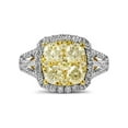 thumbnail image 2 of Diamond Princess 14kt White Gold Round Yellow Diamond Bridal Wedding Engagement Ring 2 Cttw, 2 of 4
