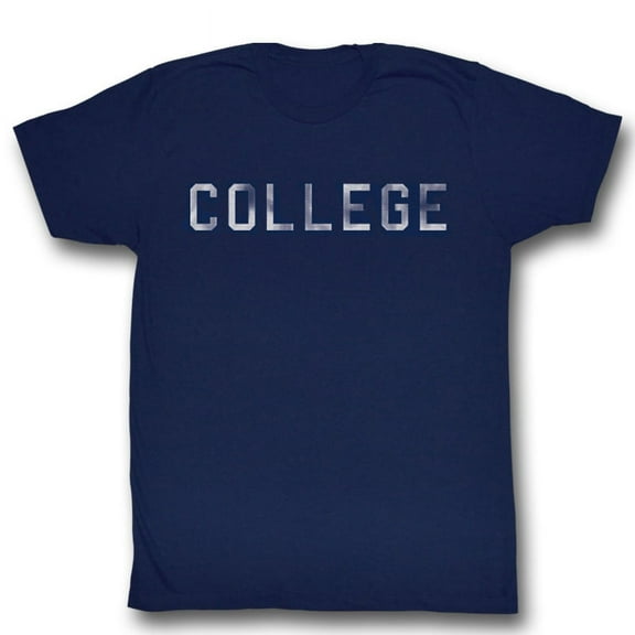Animal House Distressed College Navy Adult T-Shirt