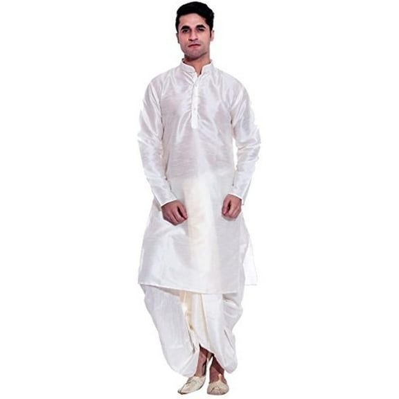 Royal Kurta Mens Cotton Silk Kurta Dhoti