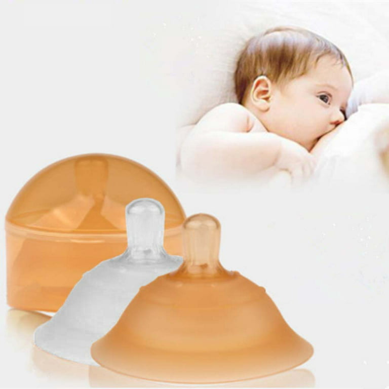  Silicone Nipple Shields in Breast Feeding, Nipple Protection  Cap Nipple Protector for Women/Mother : Baby