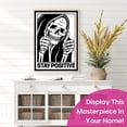 thumbnail image 2 of Kit de arte con diamantes para Halloween con diseño moderno «Stay Positive», 2 of 9