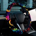 thumbnail image 6 of Note 14.5 Inch Printing PVC Leather Auto Accessories Car Wheel Covers Steering Wheel Cover, 6 of 6