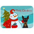 thumbnail image 1 of Carolines Treasures BB1860LCB Snowman With Min Pin Glass Cutting Board- Large, 1 of 2