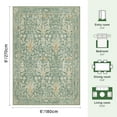 thumbnail image 6 of 6x9 Area Rugs for Living Room, Washable Area Rugs with Non-Slip Backing, Boho Floral Vintage Carpets Low Pile for Dining Room, Bedroom, Home Office, Indoor, Nursery, Apartment., 6 of 12