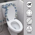 thumbnail image 3 of COEQINE Blue Gray Tie-Dye Toilet Lid Dust Cover Set Fits Most Tanks & Lids Stretchable Easy Installation Durable with a 2-Piece Toilet Cover Set, 3 of 7