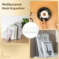 thumbnail image 6 of 2 PCS Clear Magazine Holders, 4 Slots Clear Magazine Organizer, Transparent Book Desk Rack, Clear Plastic File Sorter Divider, Multipurpose Desktop Holder for Books Vinyl Records Office Files, 6 of 6