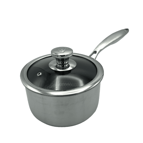 Targu Hybrid Sauce Pan: 16cm with glass lid | BC-HW16SPG