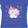 thumbnail image 4 of Inktastic My Great Aunt Loves Me- cute unicorn Boys or Girls Toddler T-Shirt, 4 of 5