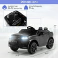 thumbnail image 3 of Gymax 12V Kids Ride On Car Licensed Land Rover Electric Vehicle w/ Remote Control Black, 3 of 10