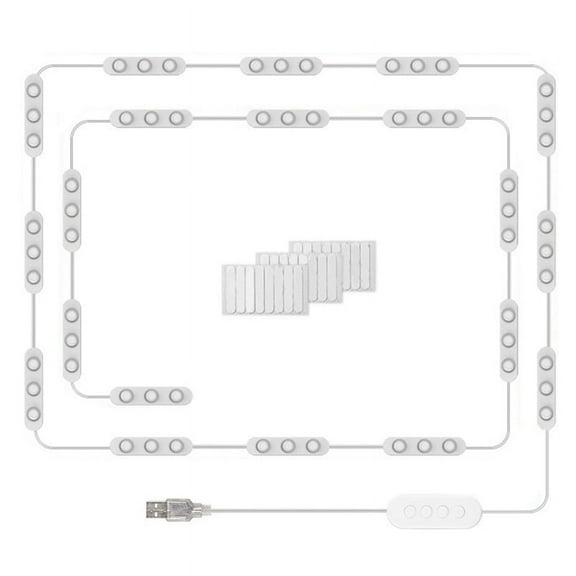 LED Vanity Lights for Mirror, Lights for Makeup Vanity, 20x3 LEDs USB 5V 3 Color Mirror Lights, Mirror Not Included