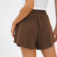 thumbnail image 3 of Sngxgn Running Shorts for Women, Mid Waisted Shorts with Liner Workout Shorts with Pocket(Coffee,M), 3 of 5