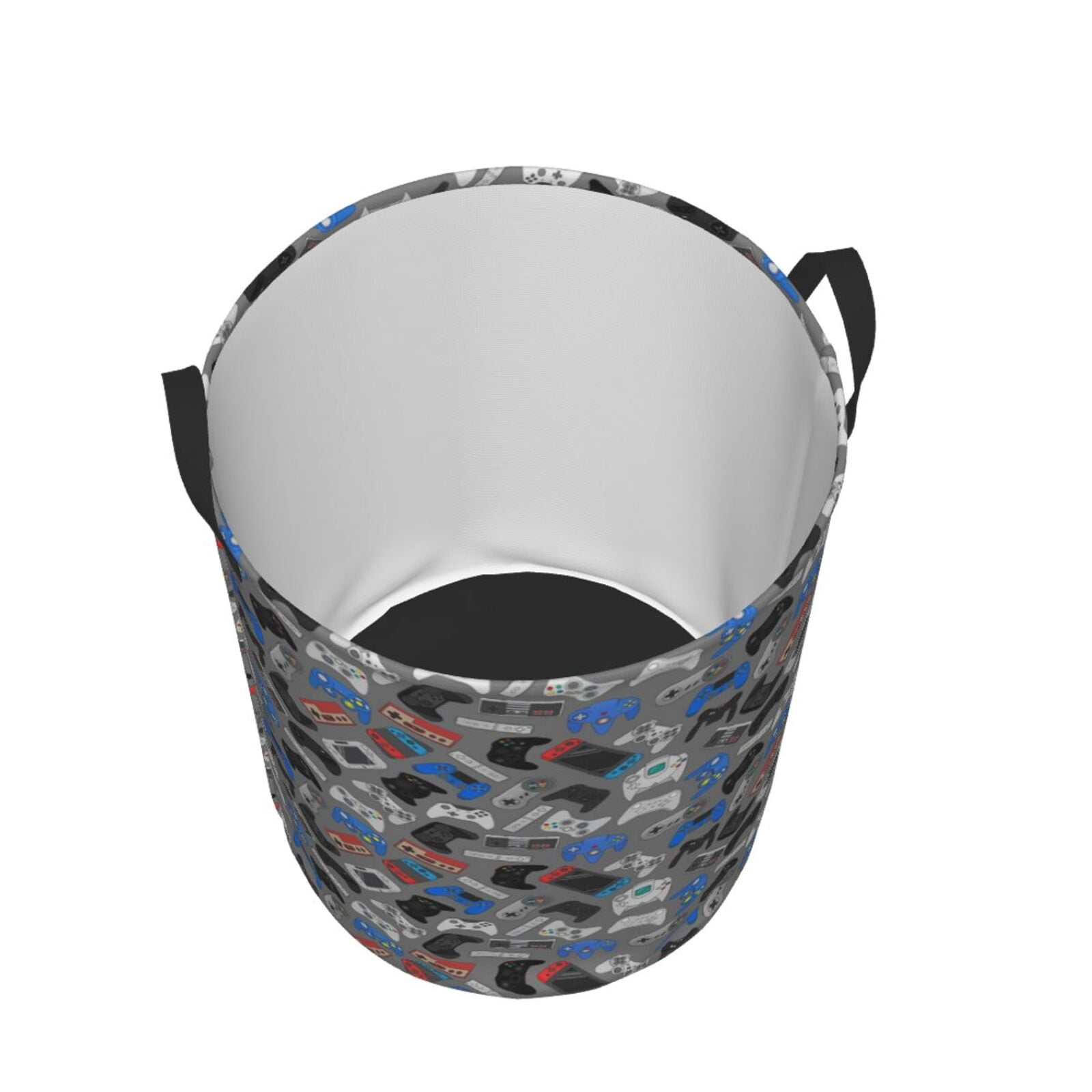 Xecao Video Game Print Laundry Hamper Basket,designed for Blanket Storage and Nursery Clothes in the Bedroom