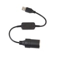 thumbnail image 4 of Usb Negro A Enchufe De Encendedor De Automóvil Adaptador De Corriente Convertidor Hembra,5V A 12V Cateissary VI011584-00, 4 of 6