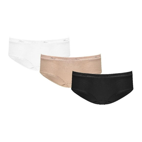 Pantaleta Hanes para Mujer, Corte Hipster Multicolor 3 Piezas Talla G