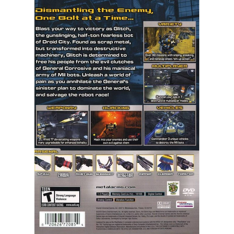 Metal Arms Glitch in the System PlayStation