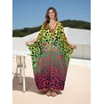 thumbnail image 4 of Sunforyou Chiffon Kaftan Dresses Plus size Swimsuit Coverup 2026 Summer Moo moo Dress for Women Caftan Loungewear, 4 of 5