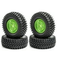 thumbnail image 1 of Car Tires with Wheel Rims Replacement for 110 -4 Axial SCX10 90046 90047 CC10Car, 1 of 6