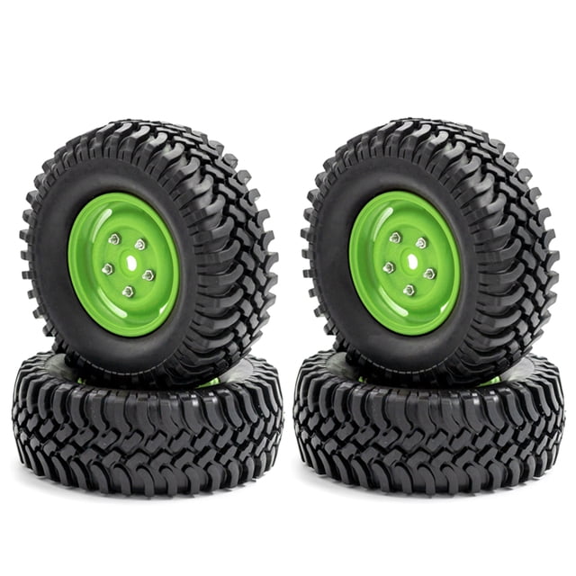 Car Tires with Wheel Rims Replacement for 110 -4 Axial SCX10 90046 90047 CC10Car