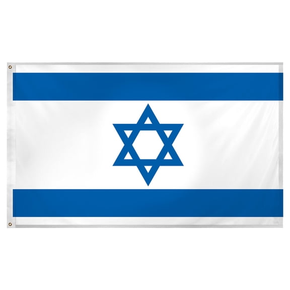 Israel Jewish Flag 4x6 Foot Flag large House Banner SuperPoly Indoor/Outdoor