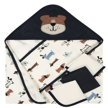 Gerber Baby Boy Hooded Towels & Washcloths Set, 4-Piece