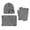 Grey, variant on HNMKIU Women Winter Hat Scarf Set 3 Piece Neck Warmer Knit With Matching Touchscreen Mittens For Cold Weather Outdoor Activity Navy - One Size
