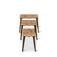 thumbnail image 7 of Page Mid-Century Modern Wood Nesting Tables in Walnut (Set of 3), 7 of 7