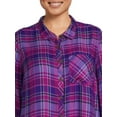 thumbnail image 5 of Terra & Sky Women's Plus Size Button Woven Top, 5 of 6