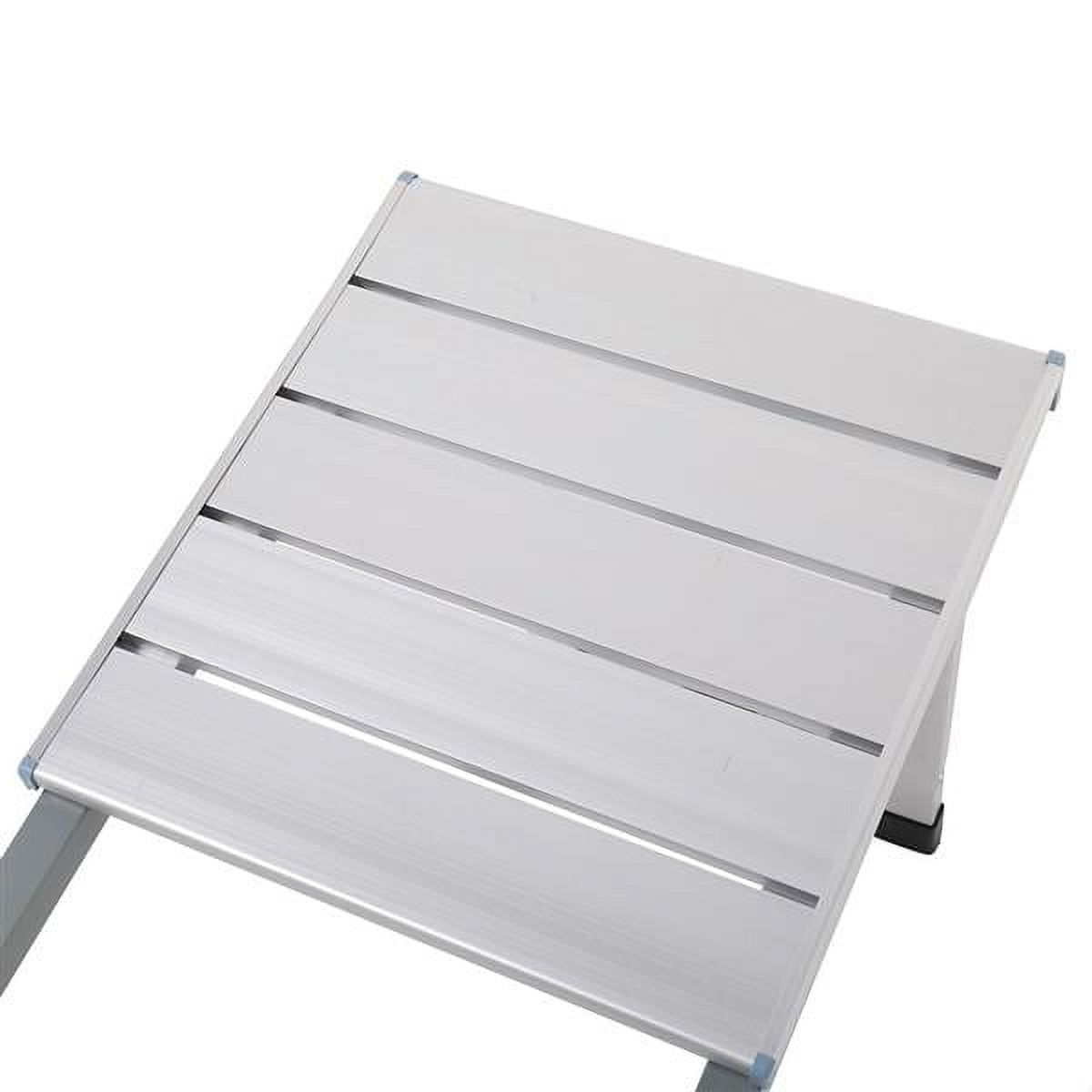 Miekor Aluminum Folding Camping Picnic Table Chair Set Portable Suitcase +Umbrella Hole - image 4 of 8