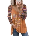 thumbnail image 4 of DPTALR Blouse Décontractée à Col en V pour Femmes, Manches Longues, 4 of 6