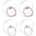 thumbnail image 1 of Support de Bague pour Téléphone Cellulaire, Support de Bague Transparent Rotation à 360° Prise de Bague pour Téléphone Support de Bague pour Doigt 2 Or Rose 2 Argent (Rond), 1 of 7